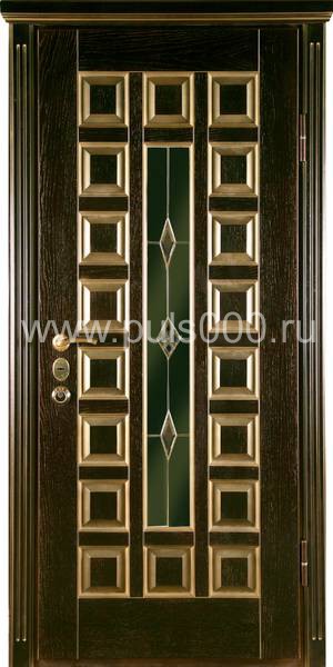 Элитная металлическая дверь с массивом EL-877, цена 151 500  руб.